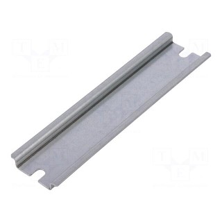 DIN rail | steel | W: 35mm | L: 140mm | ALN161609,P161609 | Plating: zinc