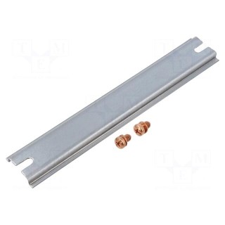 DIN rail | steel | W: 35mm | L: 208mm | AL-2212-8