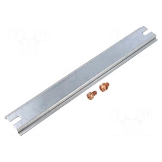 DIN rail | steel | W: 35mm | L: 245mm | AL-2616-9
