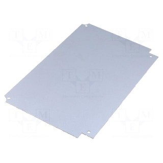 Front panel | aluminium | W: 300mm | L: 200mm | CAB | Wall thick: 1.5mm