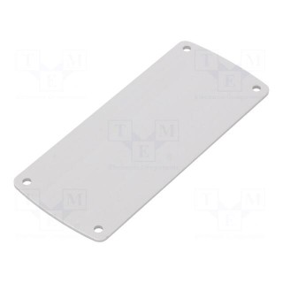 Front panel | aluminium | W: 45.8mm | L: 105.77mm | Thk: 2mm