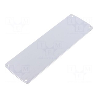 Front panel | aluminium | W: 53.04mm | L: 167.03mm | Thk: 2.5mm