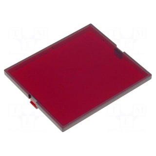 Front panel | X: 42mm | Y: 49mm | Z: 2.8mm | MODULBOX | red