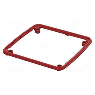 Gasket | elastomer thermoplastic TPE | BoPad | BOP1616P | Colour: red