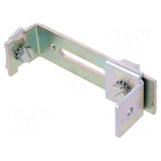 Mounting holder | galvanised steel | W: 90mm | H: 30mm | L: 90mm