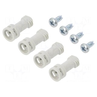 Set of screws | MNX | for covers | grey