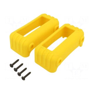 Silicone protector | thermoplastic rubber | Colour: yellow | 2pcs.