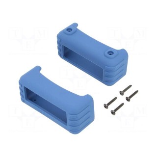 Silicone protector | thermoplastic rubber | Colour: blue | 2pcs.