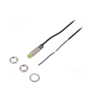 Sensor: inductive | OUT: 2-wire NO | 0÷4mm | 10÷30VDC | M12 | IP67 | 200mA