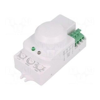 Sensor: microwave motion detector | Connection: screw terminals