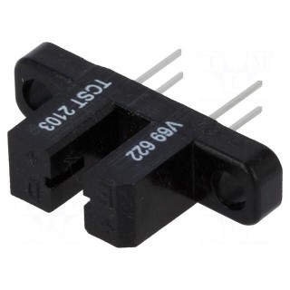 Sensor: optocoupler | Slot width: 3.1mm | Aperture width: 1mm | 70V