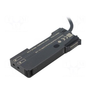 Sensor: optical fiber amplifier | PNP | IP40 | Connection: lead 2m