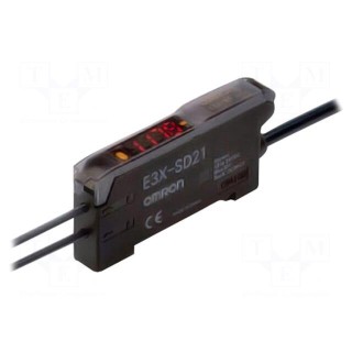 Sensor: optical fiber amplifier | PNP | IP50 | Connection: lead 2m