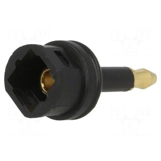 Toslink component: adapter plug-socket