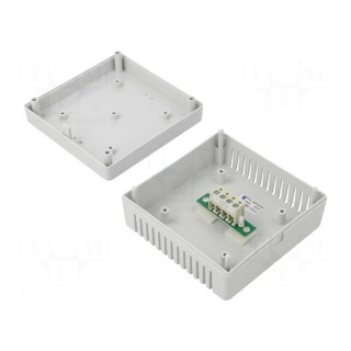 Sensor: temperature | Pt100 | 85x85x37mm | for wall mounting | IP20