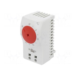 Sensor: thermostat | NC | 10A | 250VAC | spring clamps | 60x33x41mm