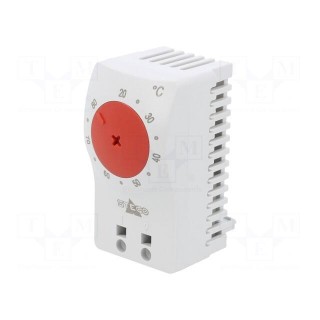 Sensor: thermostat | NC | 3A | 250VAC | spring clamps | 60x33x41mm | IP20