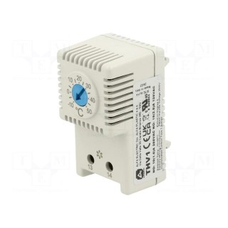 Sensor: thermostat | NO | 10A | 250VAC | screw terminals | 61x34x35mm