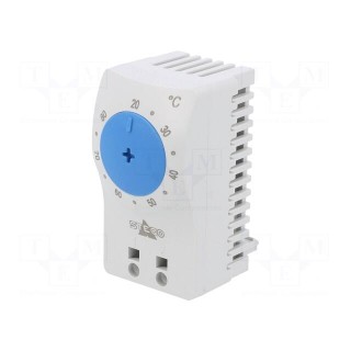 Sensor: thermostat | NO | 3A | 250VAC | spring clamps | 60x33x41mm | IP20