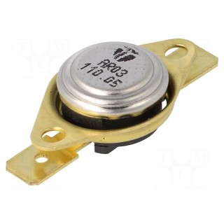 Sensor: thermostat | SPST-NC | 110°C | 16A | 250VAC | connectors 6,3mm