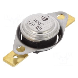 Sensor: thermostat | SPST-NC | 120°C | 16A | 250VAC | connectors 6,3mm