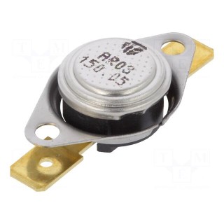 Sensor: thermostat | SPST-NC | 150°C | 16A | 250VAC | connectors 6,3mm