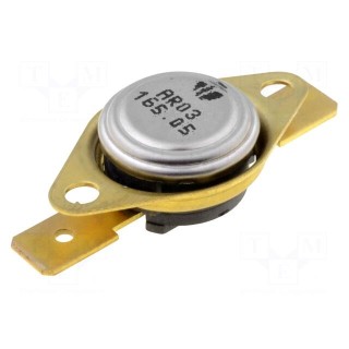 Sensor: thermostat | SPST-NC | 165°C | 16A | 250VAC | connectors 6,3mm