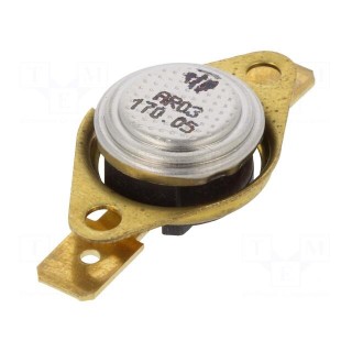 Sensor: thermostat | SPST-NC | 170°C | 16A | 250VAC | connectors 6,3mm
