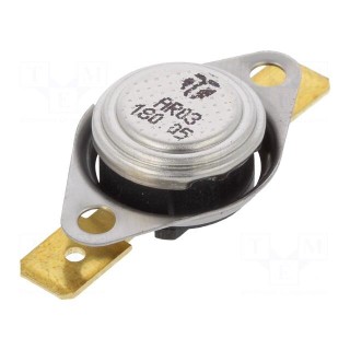 Sensor: thermostat | SPST-NC | 180°C | 16A | 250VAC | connectors 6,3mm