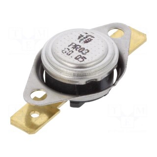 Sensor: thermostat | SPST-NC | 80°C | 16A | 250VAC | connectors 6,3mm