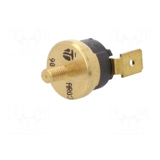 Sensor: thermostat | SPST-NC | 90°C | 16A | 250VAC | connectors 6,3mm