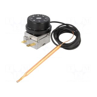 Sensor: thermostat with capillary | SPDT | 10A | 400VAC | ±4°C | 0÷90°C