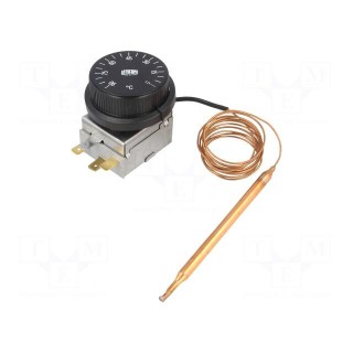 Sensor: thermostat with capillary | SPDT | 10A | 400VAC | ±4°C | 0÷90°C