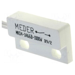 Reed switch | Pswitch: 10W | 23x13.9x5.9mm | Connection: lead 1m