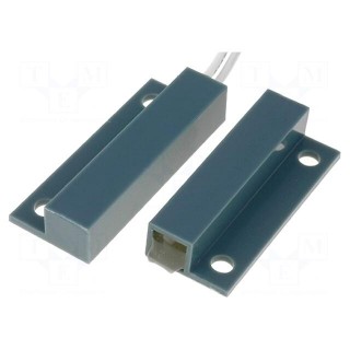 Reed switch | Range: 23mm | 33.7x13.4x6.9mm | Connection: lead 0,25m