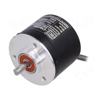 Encoder: incremental | Usup: 12÷24VDC | 1000imp/revol | shaft 6mm