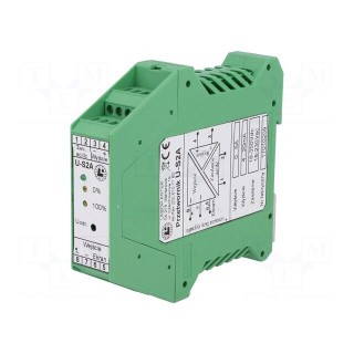 Converter: current | for DIN rail mounting | 0÷5A | 18÷350VDC | IP20