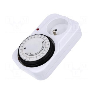 Programmable time switch | 15min÷24h | 250VAC/16A | Usup: 230VAC