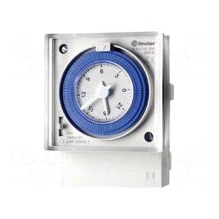 Programmable time switch | 15min÷24h | SPDT | 250VAC/16A | on panel