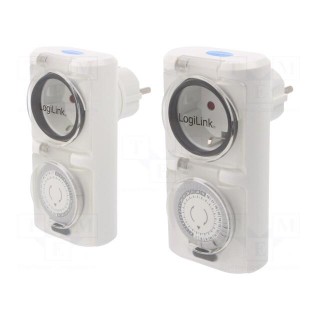 Programmable time switch | 30min÷24h | 230VAC/16A | 230VAC | IP44