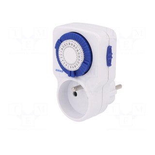 Programmable time switch | 30min÷24h | 230VAC/16A | Usup: 230VAC