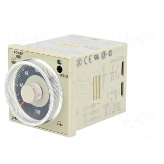 Timer | 0,05s÷300h | DPDT | 250VAC/5A | 24÷48VAC | 12÷48VDC | octal | IP40
