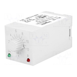 Timer | 0,1÷1,2s | DPDT | 230VAC/5A | 24÷48VAC | 24÷48VDC | undecal | IP40