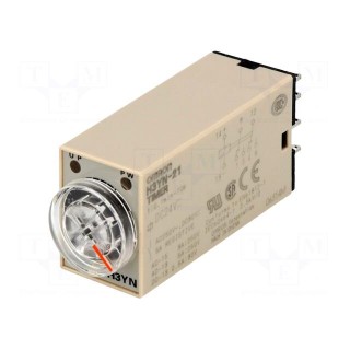 Timer | 0,1min÷10h | DPDT | 250VAC/5A | 24VDC | socket | -10÷50°C | PIN: 8