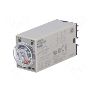 Timer | 0,1min÷10h | DPDT | 250VAC/5A | 200÷230VAC | socket | -10÷50°C
