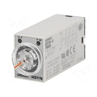 Timer | 0,1s÷10min | 4PDT | 250VAC/3A | 24VDC | socket | -10÷50°C | PIN: 14