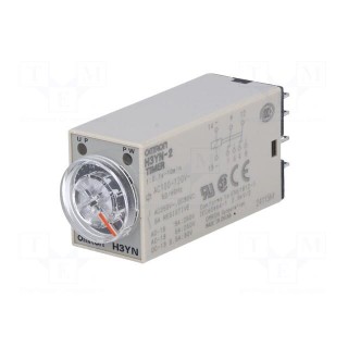 Timer | 0,1s÷10min | DPDT | 250VAC/5A | Usup: 100÷120VAC | socket | PIN: 8