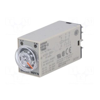Timer | 0,1s÷10min | DPDT | 250VAC/5A | Usup: 200÷230VAC | socket | PIN: 8
