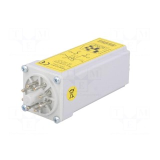 Timer | 0,25s÷12min | DPDT | 24VDC/8A,250VAC/8A | 230VAC | socket | IP20