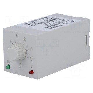 Timer | 1÷12s | DPDT | 230VAC/5A | 220÷230VAC | 220÷230VDC | undecal